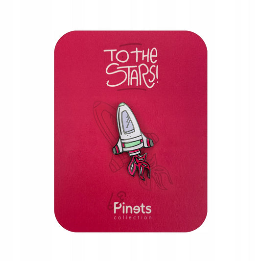 Rachetă spațială - broșă de colecție