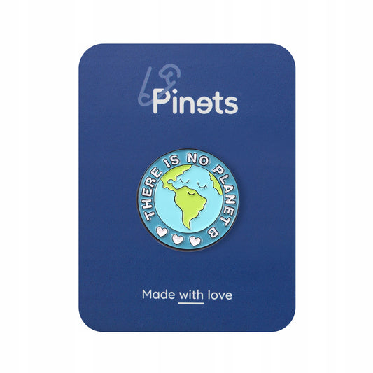 Insignă ecologică cu sloganul „Nu există Planeta B”