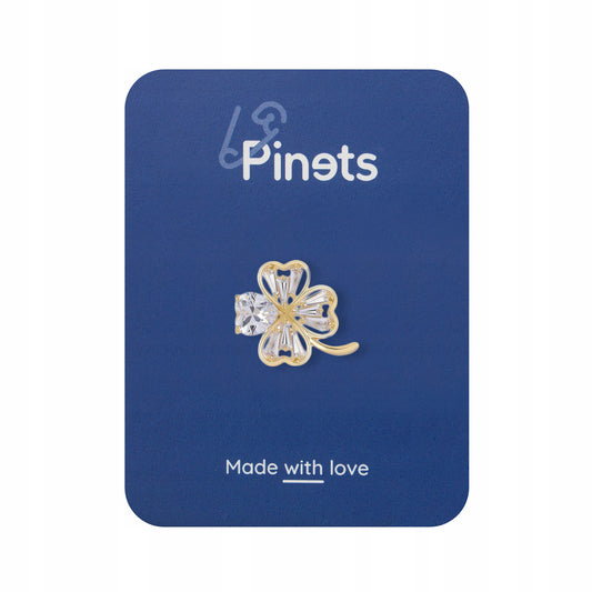 Trifoi placat cu aur - un ac norocos