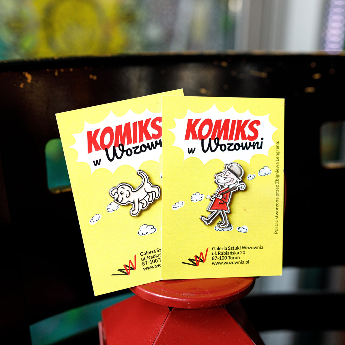 Komiksowe przypinki