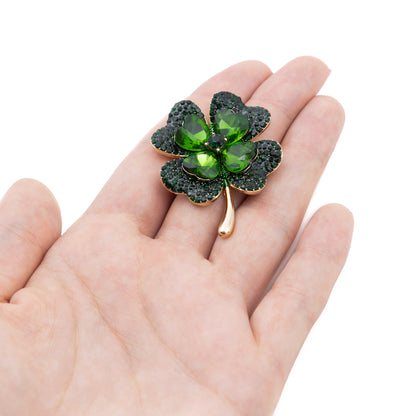 Broșă trifoi norocos