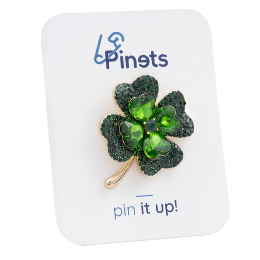 Broșă trifoi norocos