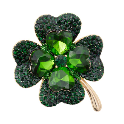 Broșă trifoi norocos