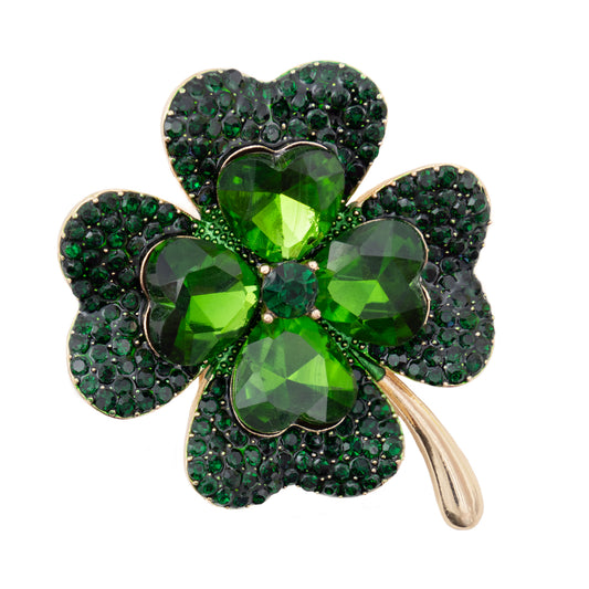 Broșă trifoi norocos
