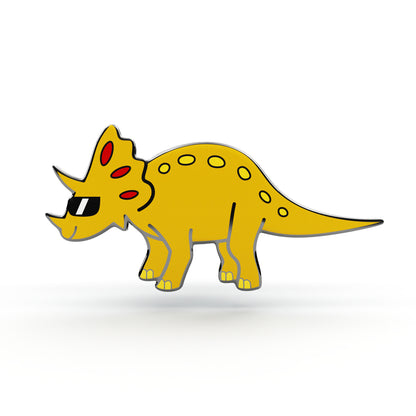 Insignă pentru copii - Dinozaur răcoros cu ochelari