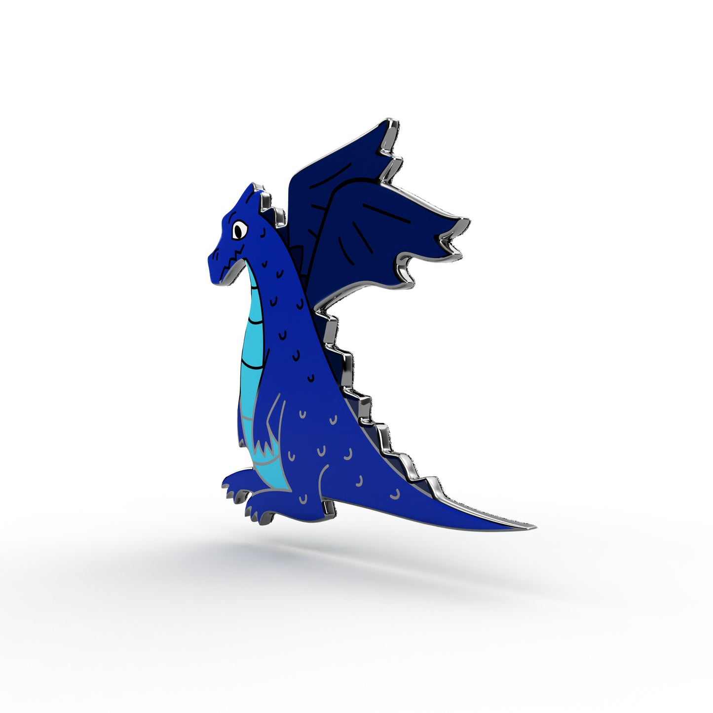 Dragon albastru - insignă pentru copil