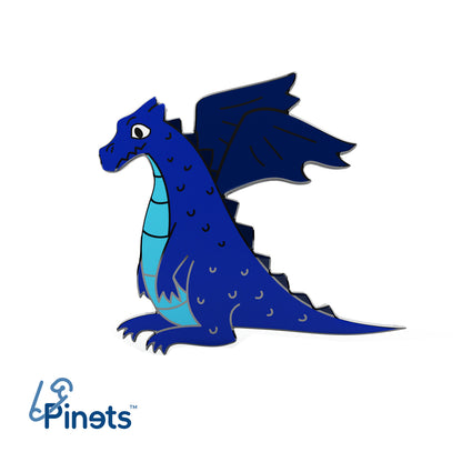 Dragon albastru - insignă pentru copil