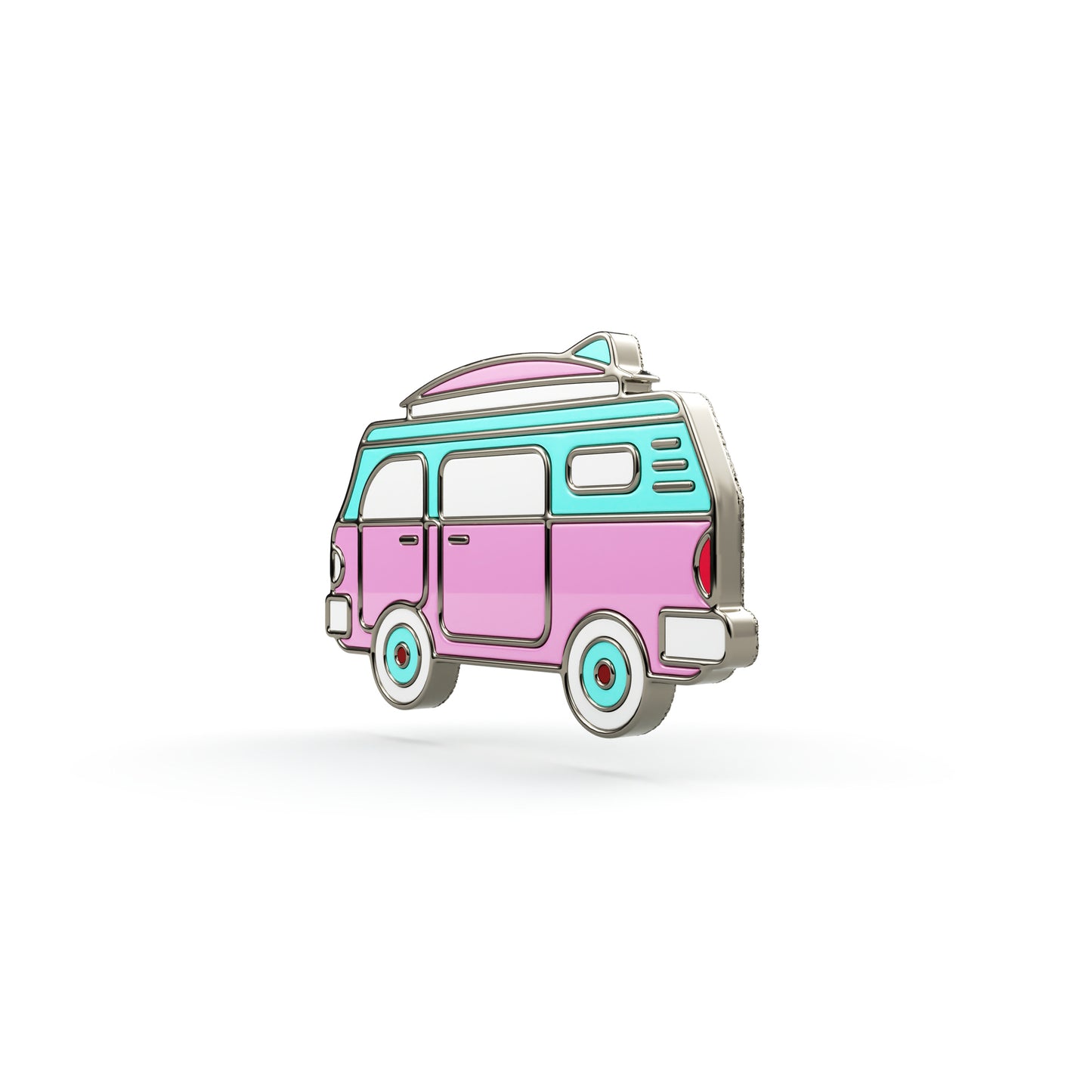 Rulotă roz - o broșă pentru o excursie de vacanță