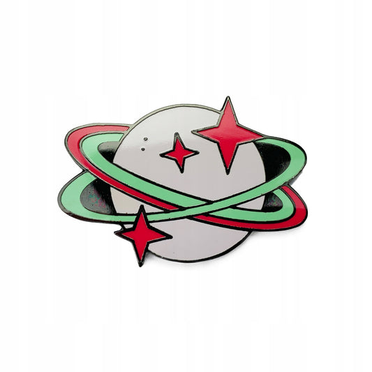 Planetă cu stele - insignă de colecție