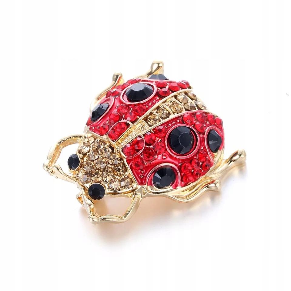 Broșă insectă buburuză