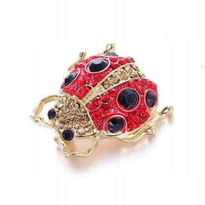 Broșă insectă buburuză