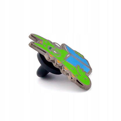 Dragonul Wawel citind o carte - o insignă pentru un iubitor de cărți