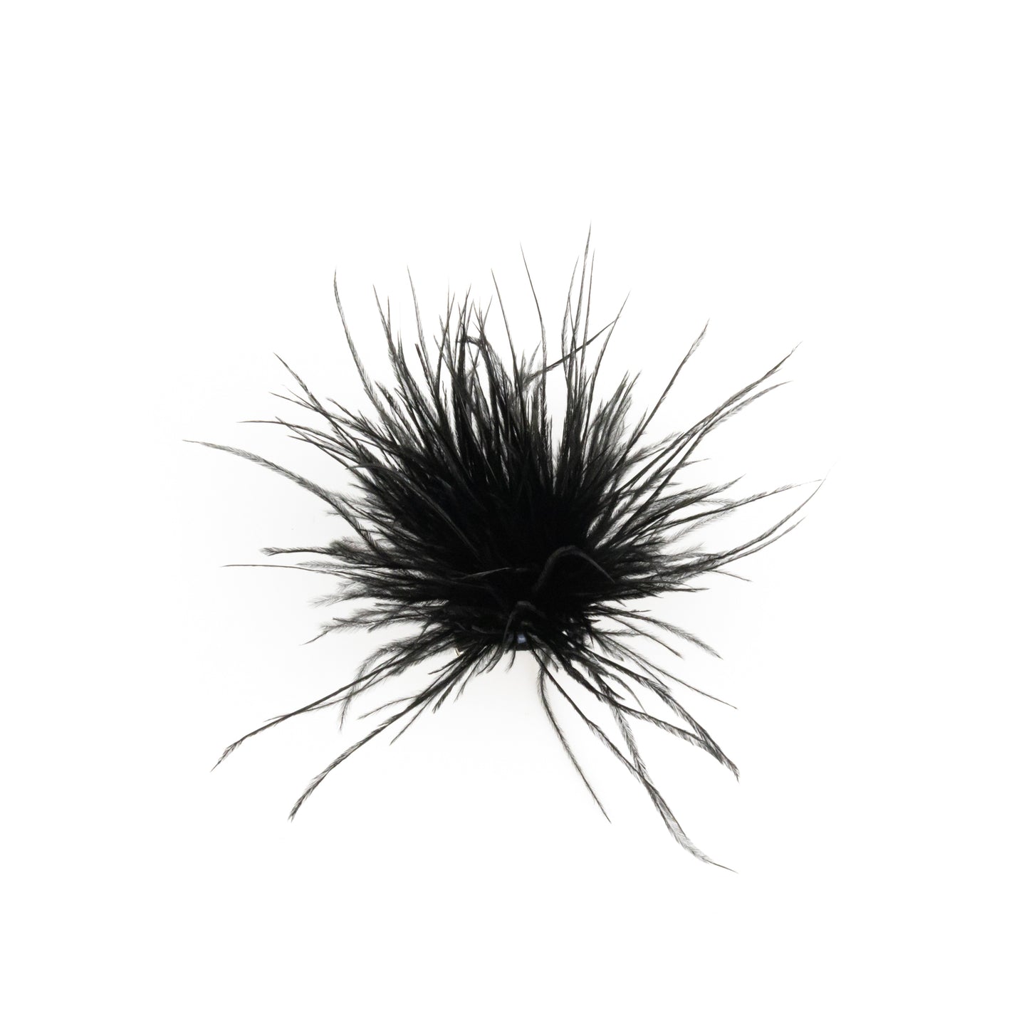 Pene de struț negre - încuietoare pentru pălărie