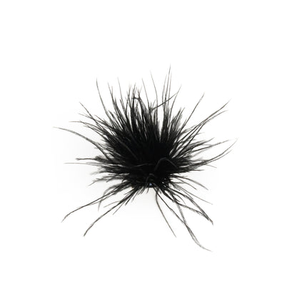 Pene de struț negre - încuietoare pentru pălărie