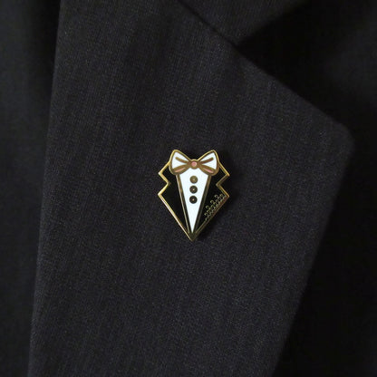 Broșă de nuntă - papion decorativ - cadou de nuntă