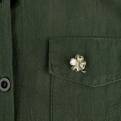 Trifoi placat cu aur - un ac norocos