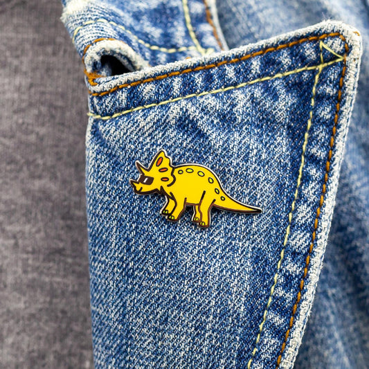 Insignă pentru copii - Dinozaur răcoros cu ochelari