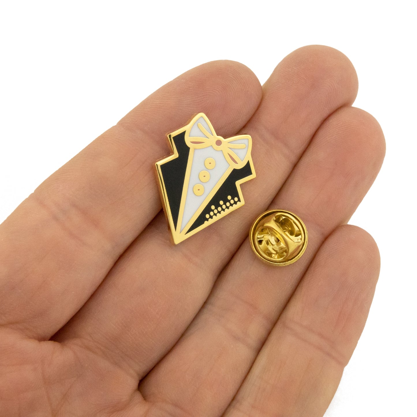 Broșă de nuntă - papion decorativ - cadou de nuntă