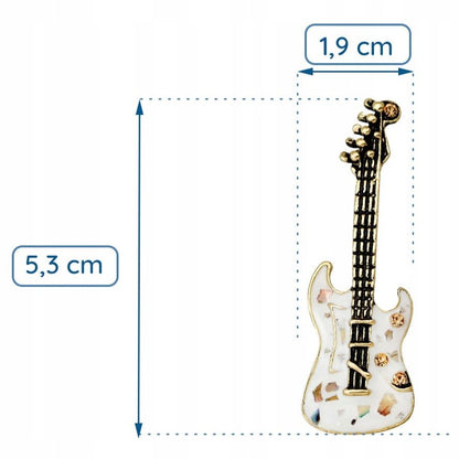 Gitara elektryczna broszka - Pinets Polska