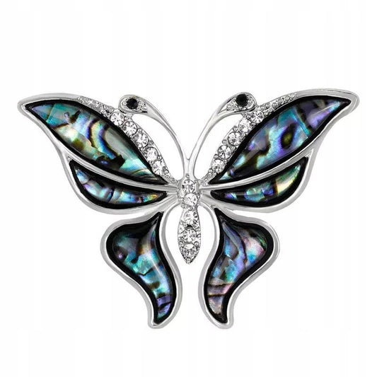 Motyl broszka masa perłowa - Pinets Polska