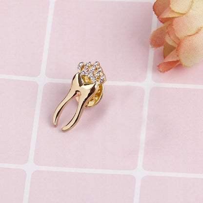 Ząb złoty korona z cyrkoniami - Pinets Polska