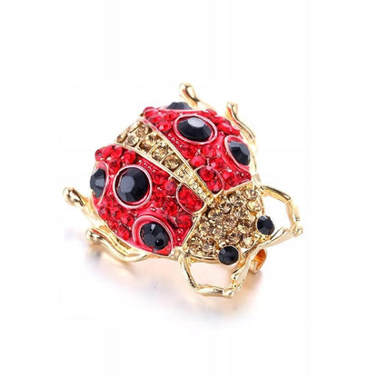 Broșă insectă buburuză