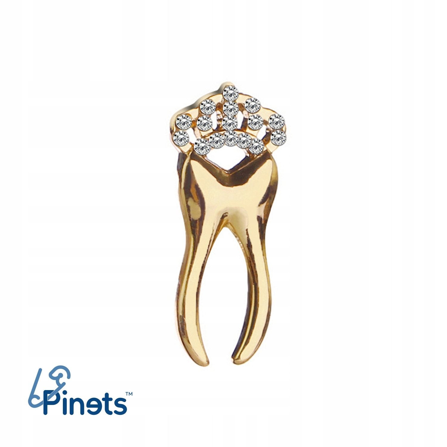 Ząb złoty korona z cyrkoniami - Pinets Polska