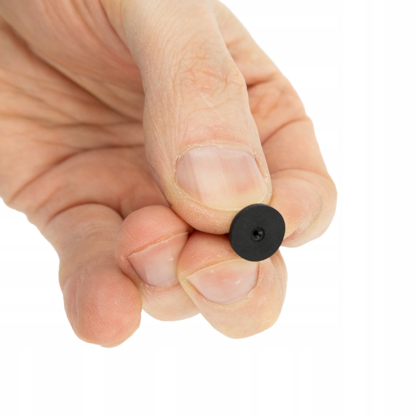 Încuietoare neagră din cauciuc pentru insignă - set de 5