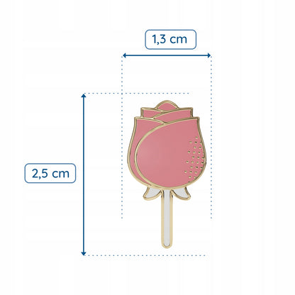 Insignă de nuntă - trandafir roz - cadou de nuntă