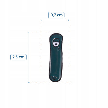 Litera I cu un ochi - ac verde închis