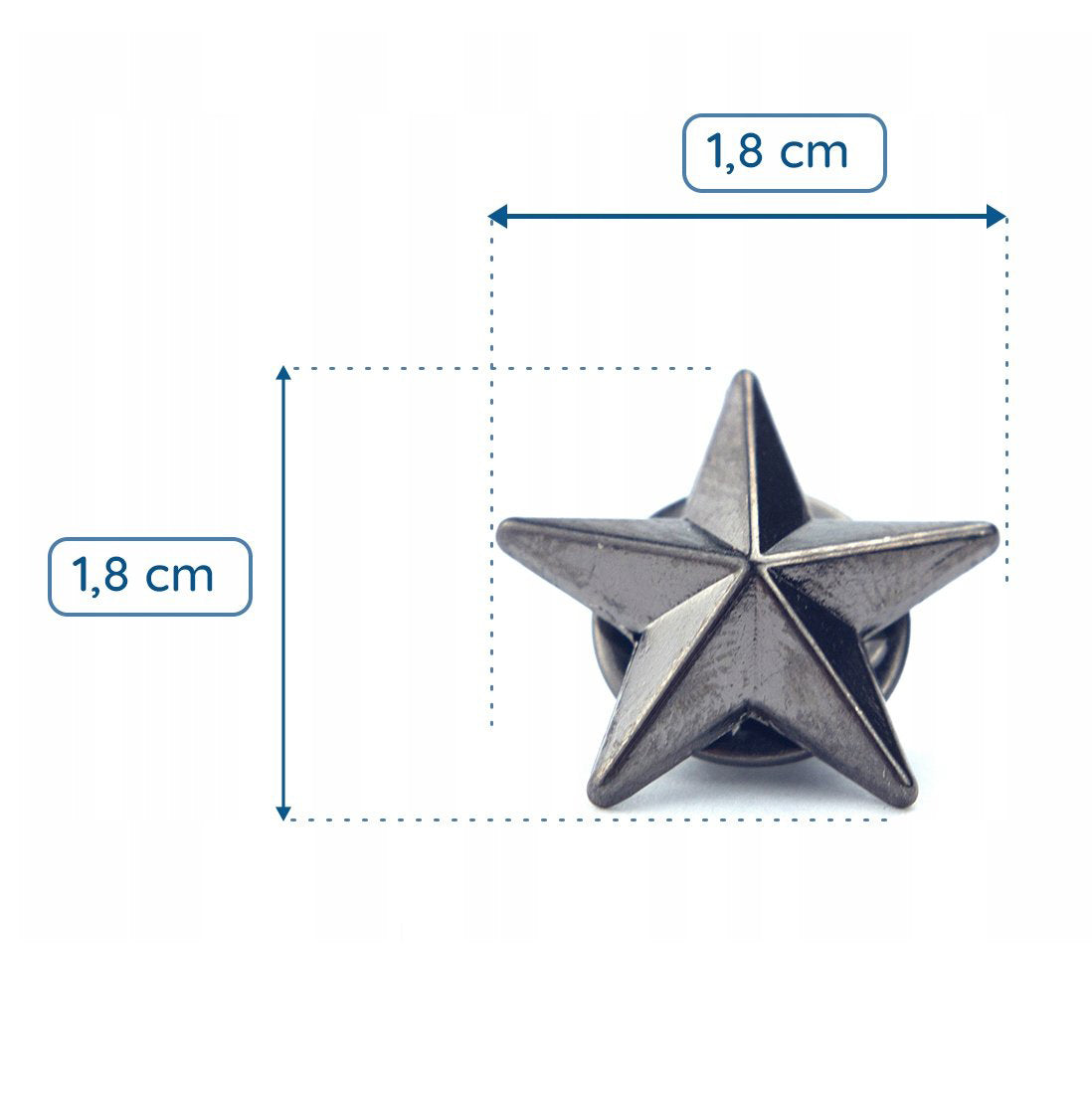 Medalie cu stea argintie închisă