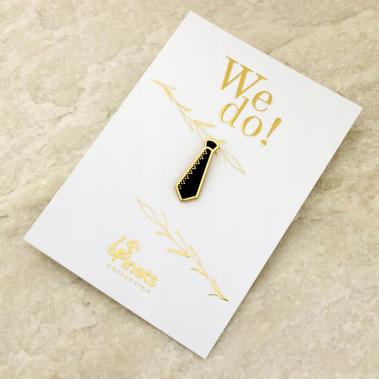 Insignă de nuntă - cravată bărbătească - cadou de nuntă