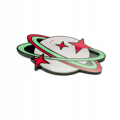 Planetă cu stele - insignă de colecție