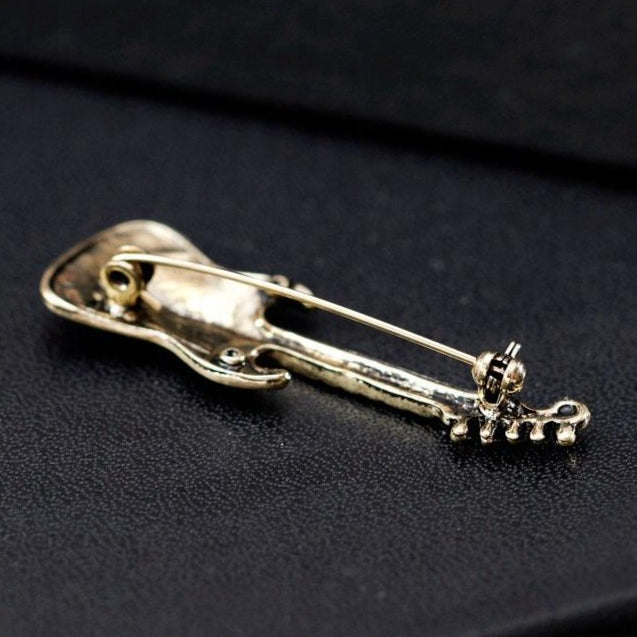 Gitara elektryczna czarna broszka - Pinets Polska