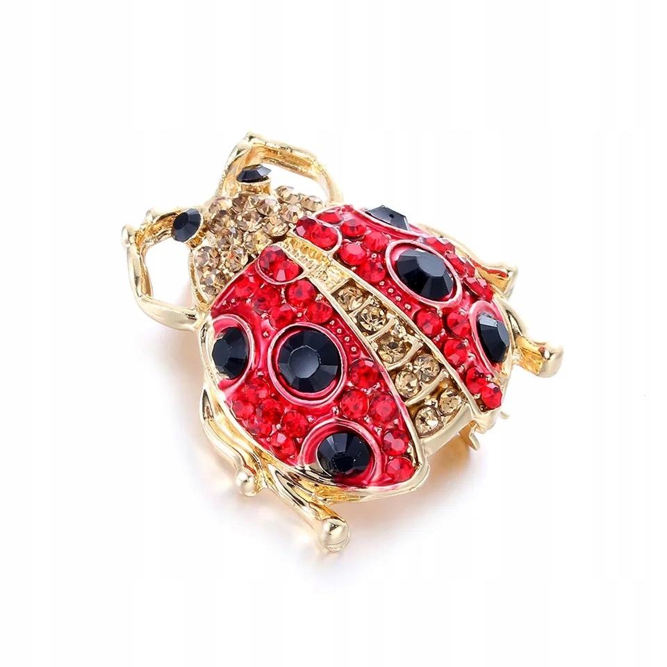 Broșă insectă buburuză