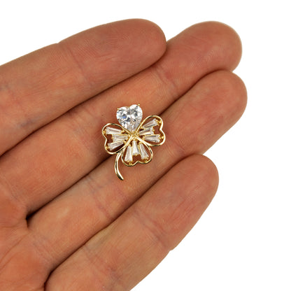 Trifoi placat cu aur - un ac norocos