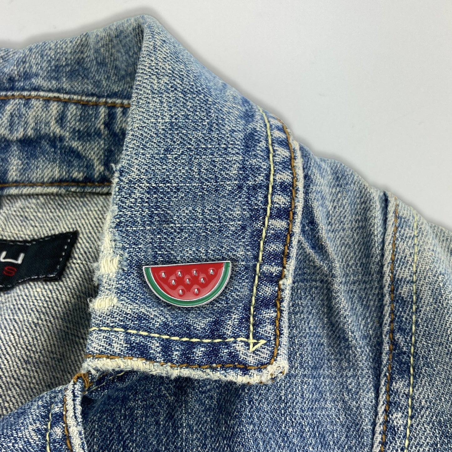 Insignă cu fructe de pepene verde