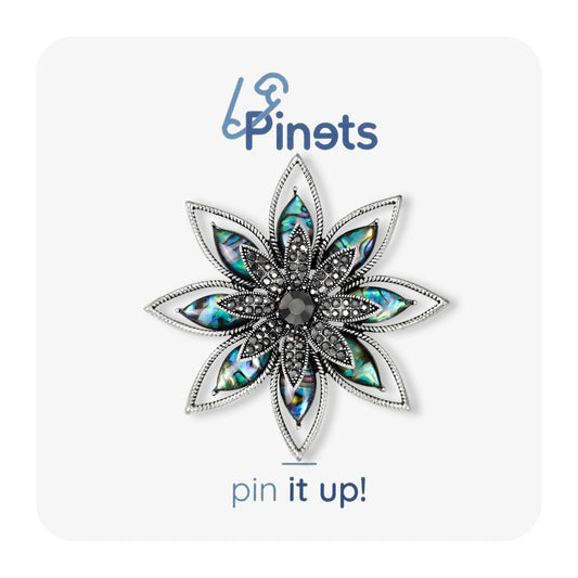 Kwiat Broszka z masy perłowej - Pinets Polska